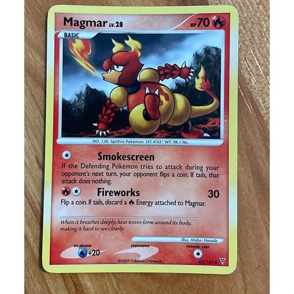 Magmár Pokémon Card‎ - Picture 1 of 2